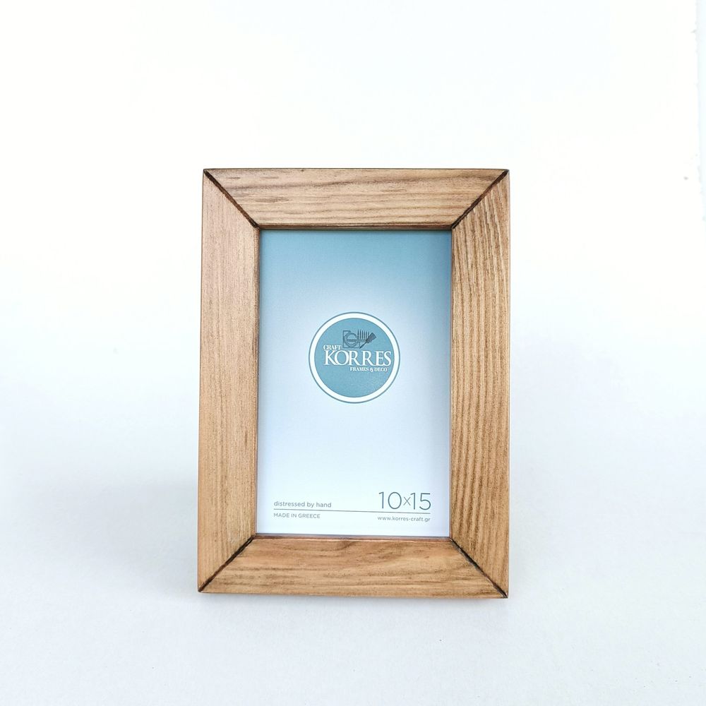 ΚΟΡΝΙΖΑ ΞΥΛΙΝΗ 10X15 PLAIN SLIM-ALMOND WOOD -KORRESCRAFT-251-101-03